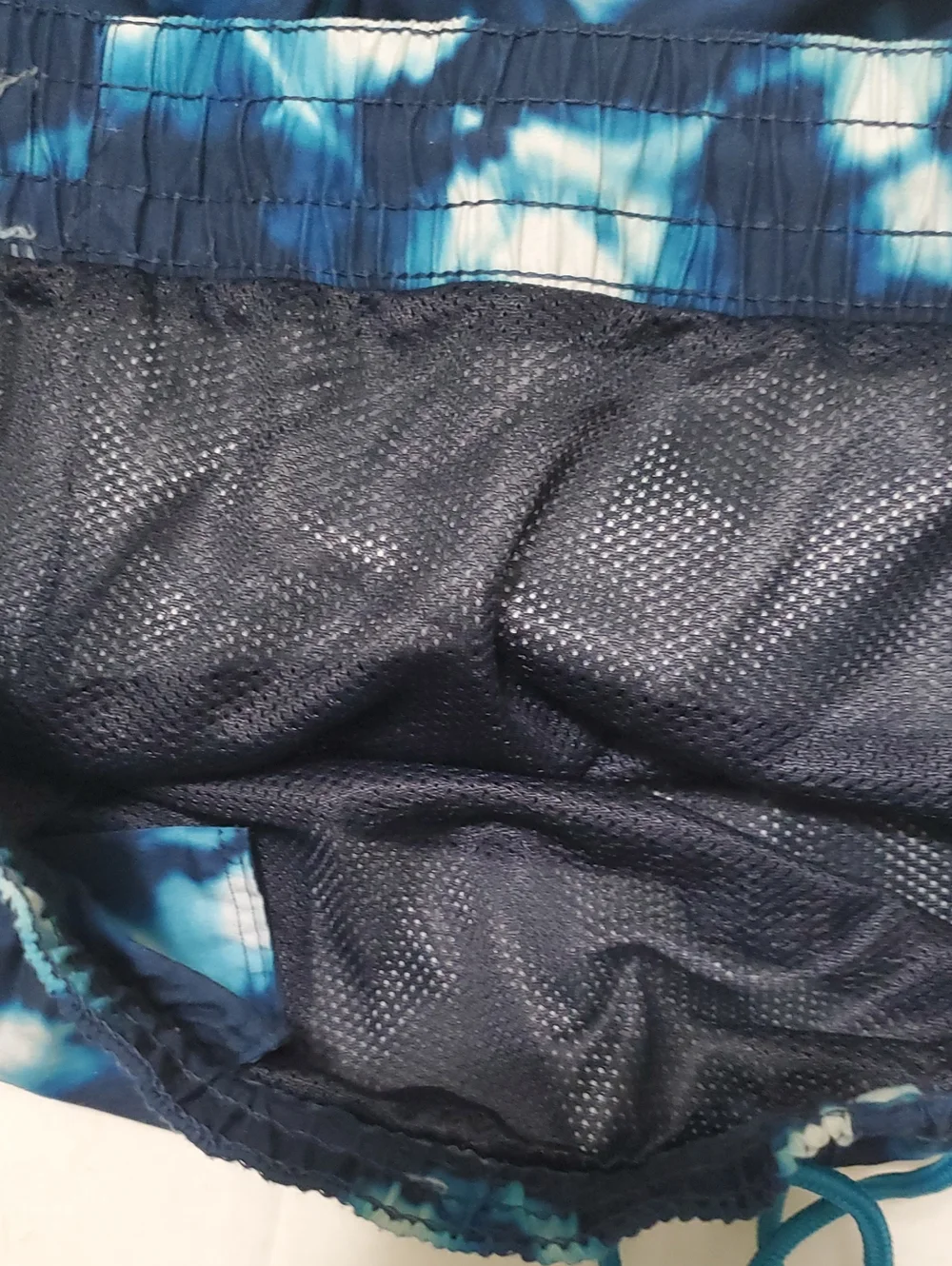 Old Navy Blue Tie-Dye Surfing Beach Swim Trunks L